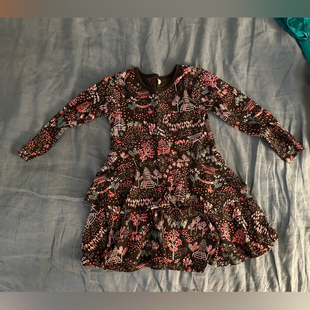 Floral Black and Pink Women's Top